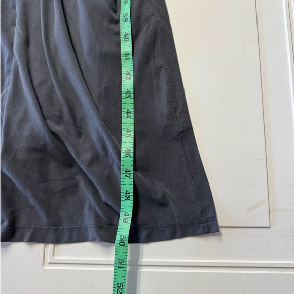 House of Harlow 1960 Women’s Size M Side Ruched Satin Maxi Dress Gray Blue - Picture 6 of 8